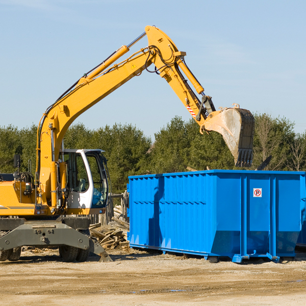 can i choose the location where the residential dumpster will be placed in Holiday Heights